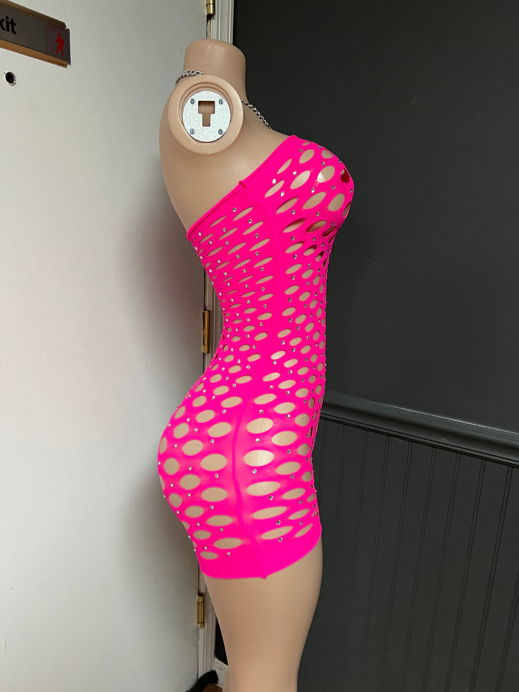 Temptation Rhinestone Cutout Romper